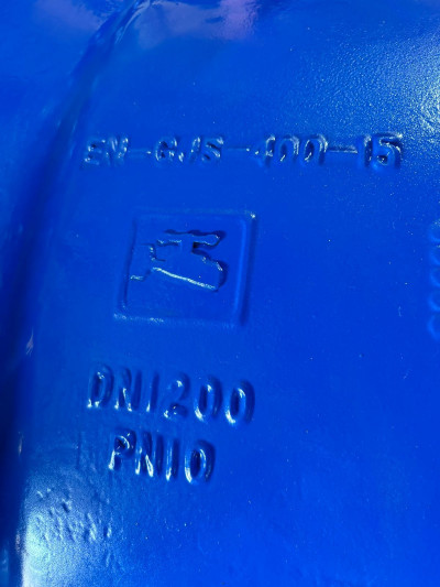 Затвор Ду1200 Ру10 с редуктором , уплотнение EPDM