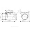 Клапан обратный канализационный коричневый Дн 110 б/нап с заслонкой из нерж стали, монтажным лючком HL 710