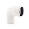 Отвод PP-M бесшумный белый Дн 32х87гр б/нап в/к RTP (РосТурПласт) 36402, миниатюра — 1
