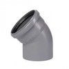 Отвод PP-H серый HT HTB Дн 160х45гр б/нап в/к Ostendorf 117120, миниатюра — 0