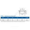 Переход PP-H внутренний серый HT HTRI Дн 110х50 б/нап для установки в раструб Ostendorf 115770