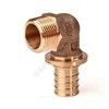 Угольник для PE-X труб аксиальный бронза Дн 16х1/2" с накидной гайкой RX+ Рехау 14563963001