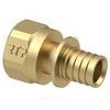 Муфта для PE-X/PE-RT труб аксиальная латунь Дн 25х1/2" ВР RTP (РосТурПласт) 28305