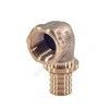 Угольник для PE-X труб аксиальный бронза Дн 20х1/2" ВР RAUTITAN RX+ Rehau 14563551001 (13660961001)