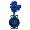 Затвор дисковый поворотный чугун 2010A Ду 50 Ру16 межфл с электроприводом Q-030 380В диск чугун манжета EPDM Benarmo, миниатюра — 0