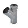 Тройник НПВХ серый Дн 50х50х45гр б/нап в/к ТУ 6-49-33-92 Агригазполимер, миниатюра — 3