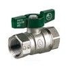 Кран шаровой латунь хром R251W Ду 10 Ру42 ВР бабочка зеленая Giacomini R251WX022, миниатюра — 7