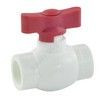 Кран шаровой PP-R красн Дн 25 внутренняя пайка бабочка Стандарт RTP (РосТурПласт) 14977, миниатюра — 1