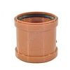 Муфта НПВХ ремонтная коричневая Дн 160 б/нап в/к Aquaviva AQVD100160