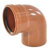 Отвод НПВХ коричневая Дн 160х87гр б/нап в/к Aquaviva AQVD102160 — 1