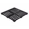 Решетка чугунная для дождеприемника щелевая 300х300мм черная квадратная h=23,5мм 250кН SteeStart СТИЛОТ Р3030AС — 1