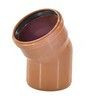 Отвод НПВХ коричневый Дн 110х30гр б/нап в/к Агригазполимер — 2