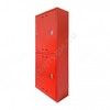 Шкаф пожарный навесной закрытый ШПК 320 НЗК универсальный с замком 1265х520х230 красный ФАЭКС