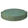 Люк полимер (легкий усиленный) зелёный круглый 760х630 h=110мм 30кН Сантехкомплект, миниатюра — 0