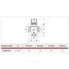 Клапан смесительный термостатический латунь R298 Ду 20 Ру10 3/4" ВР/НР Kvs=2.17м3/ч Tmax=90С Giacomini R298Y024, миниатюра — 1