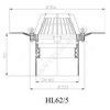 Воронка кровельная HL62 с вертикальным выпуском PP Дн 160 с листвоуловителем, теплоизоляцией, обжимным фланцем HL HL62/5 — 3