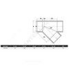 Тройник ПВХ Дн 110х45гр Ру16 серый напорный под клеевое соединение Aquaviva YEE1100, миниатюра — 3