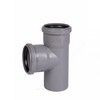 Тройник PP-H серая HT HTEA Дн 75х75х87гр б/нап в/к Ostendorf 113400, миниатюра — 3