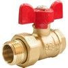 Кран шаровой латунь 11Б27фт1М OPTIMA Ду 20 Ру25 ВР/"американка" полнопроходной бабочка красная VALFEX VF.227.L0B1.034 — 3