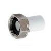 Штуцер PP-R белый Дн 25х1" с накидной гайкой для присоед. счетчика воды под пломбу RTP (РосТурПласт) 10854 — 1
