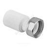 Штуцер PP-R комбинированный белый Дн 20х1/2" с накидной гайкой RTP (РосТурПласт) 28190