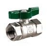 Кран шаровой латунь хром R251W Ду 10 Ру42 ВР бабочка зеленая Giacomini R251WX022 — 3