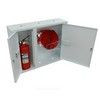 Шкаф пожарный навесной закрытый ШП-КО-315 НЗБ с замком 650х840х230 белый Балтика Балтика-01, миниатюра — 1