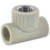 Тройник PP-R комбинированный серый Дн 20х3/4" ВР VALFEX 10127120Г
