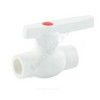 Кран шаровой PP-R белый Дн 25 внутренняя пайка OPTIMA VALFEX VALF 10145025