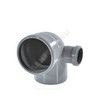 Отвод PP-H с выходом правый серый Дн 110х50х87гр б/нап в/к RTP (РосТурПласт) 36680 — 1