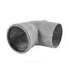 Отвод PP-H с выходом фронтально-тыльный серый Дн 110х50х87гр б/нап в/к VALFEX 23124150, миниатюра — 1
