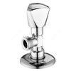 Клапан (вентиль) латунь бытовой хром угловой 1075 G1/2" Ру16 НР с отражателем Aquasfera 1075-01 — 1