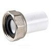 Штуцер PP-R комбинированный белый Дн 20х3/4" с накидной гайкой VALFEX 10136020