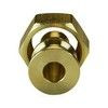 Соединитель для PE-X труб радиальный латунь Дн 20х1" под плоское уплотнение с накидной гайкой без прокладки РОС, миниатюра — 6