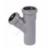 Тройник PP-H переходной серая HT HTEA Дн 50х40х45гр б/нап в/к Ostendorf 112210, миниатюра — 0