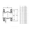 Компенсатор резиновый антивибрационный EPDM DI7240N Ду 80 Ру10/16 фл L=130мм Tecofi DI7240N-0080 сжатие/растяжение 15 мм/8 мм, миниатюра — 16