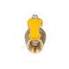 Кран шаровой латунь газ Эксперт Ду 40 Ру40 ВР/НР полнопроходной рычаг Dist 225Р — 6