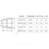 Муфта PP-R переходная белая Дн 32х20 внутр/наруж пайка PRO VALFEX 10003220-PRO — 2