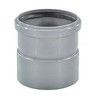 Муфта PP-H насадная с уплотнительной манжетой серая HT HTAM Дн 75 б/нап в/к Ostendorf 113810