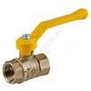 Кран шаровой латунь газ Стандарт 220 аналог 11б27п1 Ду 20 Ру16 ВР полнопроходной рычаг ГАЛЛОП 116024, миниатюра — 9