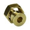 Соединитель для PE-X труб радиальный латунь Дн 20х1" под плоское уплотнение с накидной гайкой без прокладки РОС, миниатюра — 5
