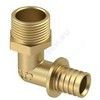Угольник для PE-X/PE-RT труб аксиальный латунь Дн 20х1/2"х90гр НР RTP (РосТурПласт) 28326