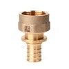 Муфта для PE-X труб аксиальная бронза Дн 25х3/4" ВР RX+ Рехау 14563313001, миниатюра — 0