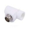 Тройник PP-R комбинированный белый Дн 20х3/4" НР VALFEX 10128120 — 2